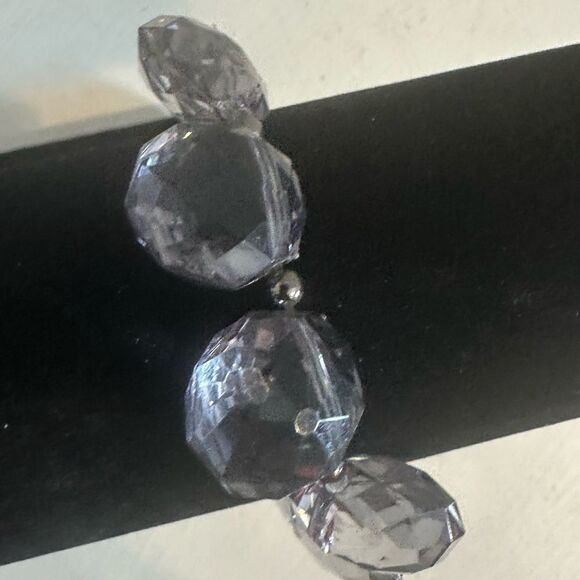 Large Crystal Beaded Stretchy‎ Bracelet - Picture 3 of 13